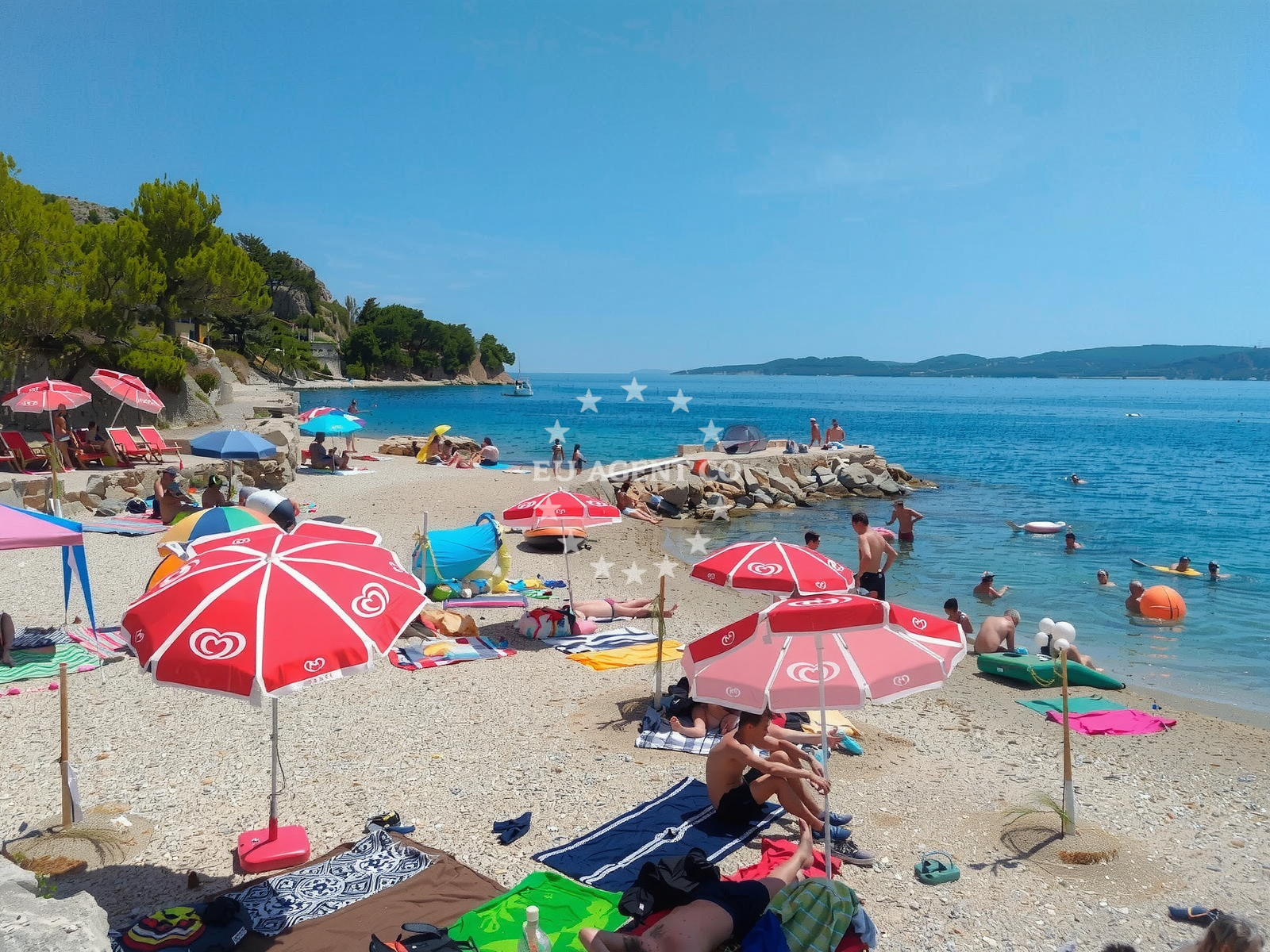 Additional view of Zicova Riva beach in Ivašnjak I, Lokva Rogoznica