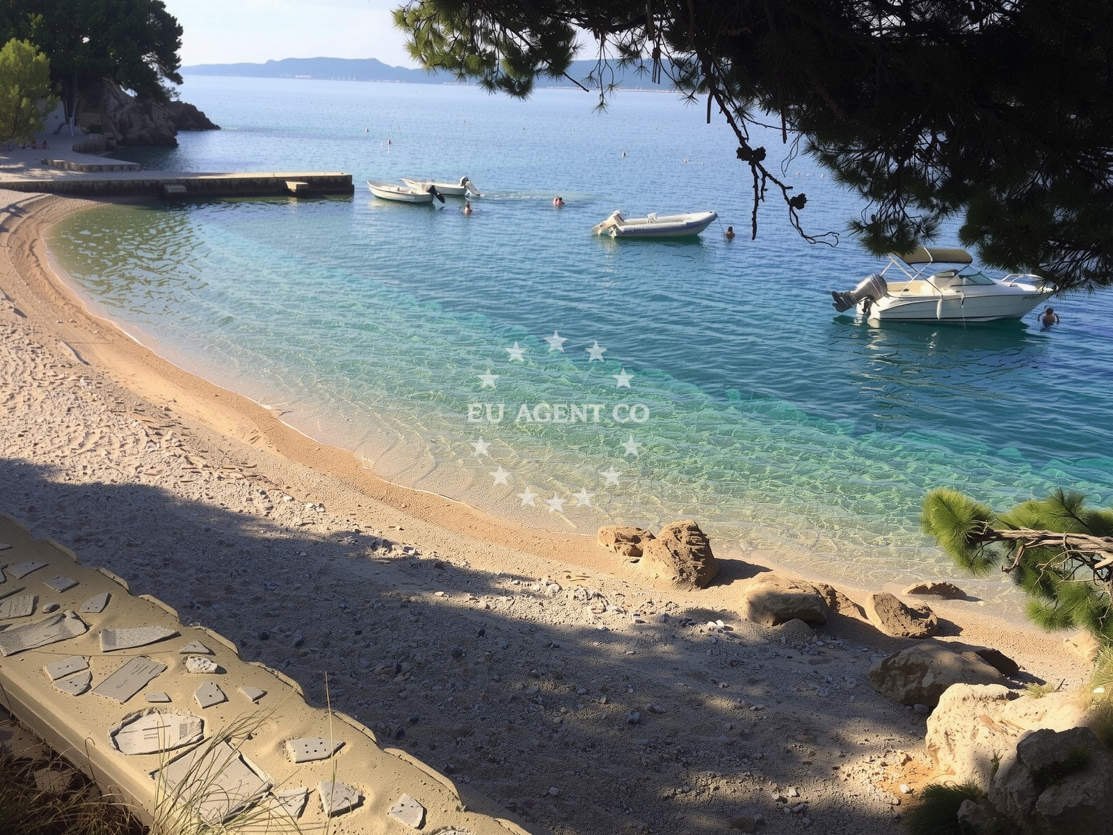 Sea and coastal view of Zicova Riva beach II in Kralja Tomislava 24, Mimice