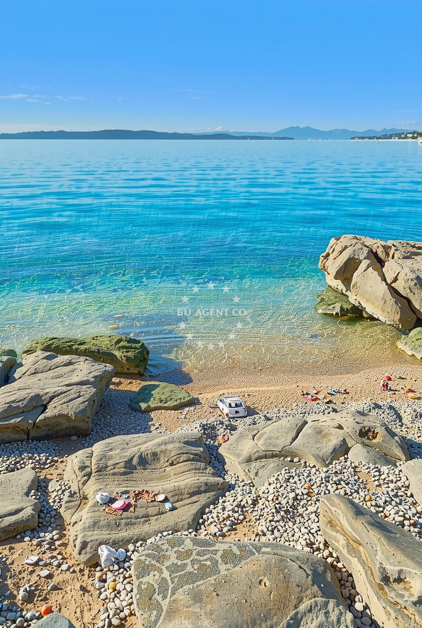 Sea and coastal view of Zidinice, Klenovica in Zidinice