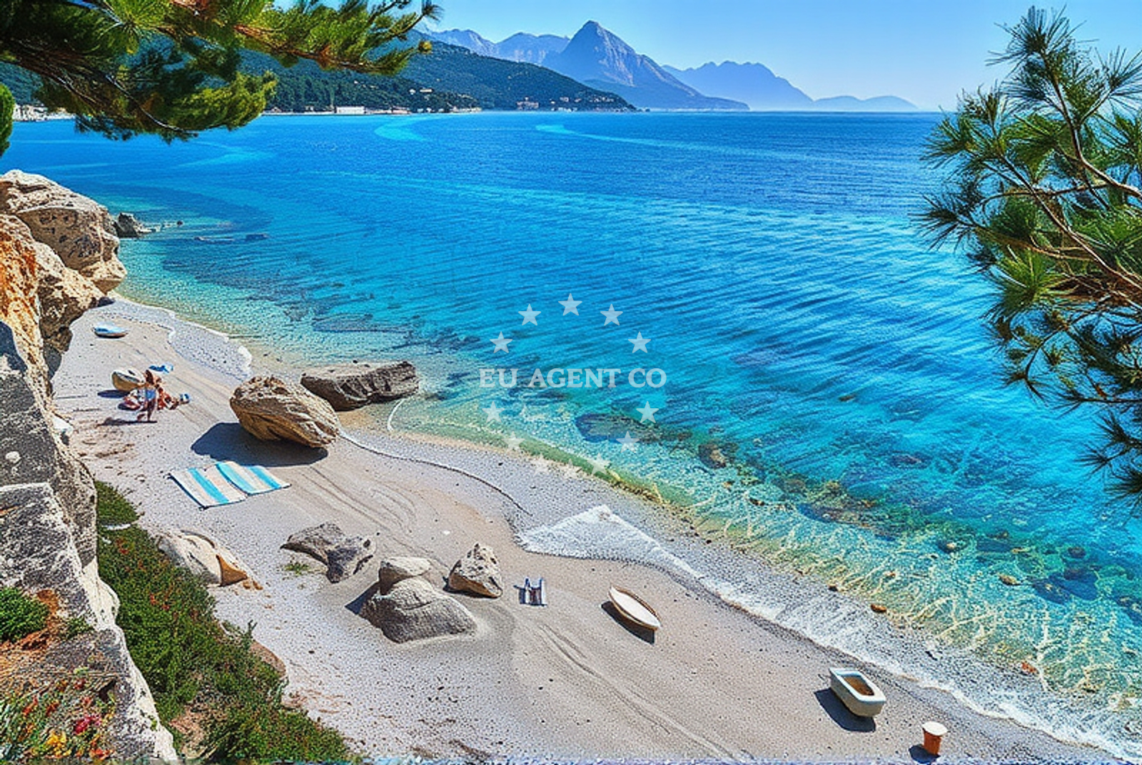 Shoreline and swimming area at Živogošće: beaches and coves (15) in Živogošće