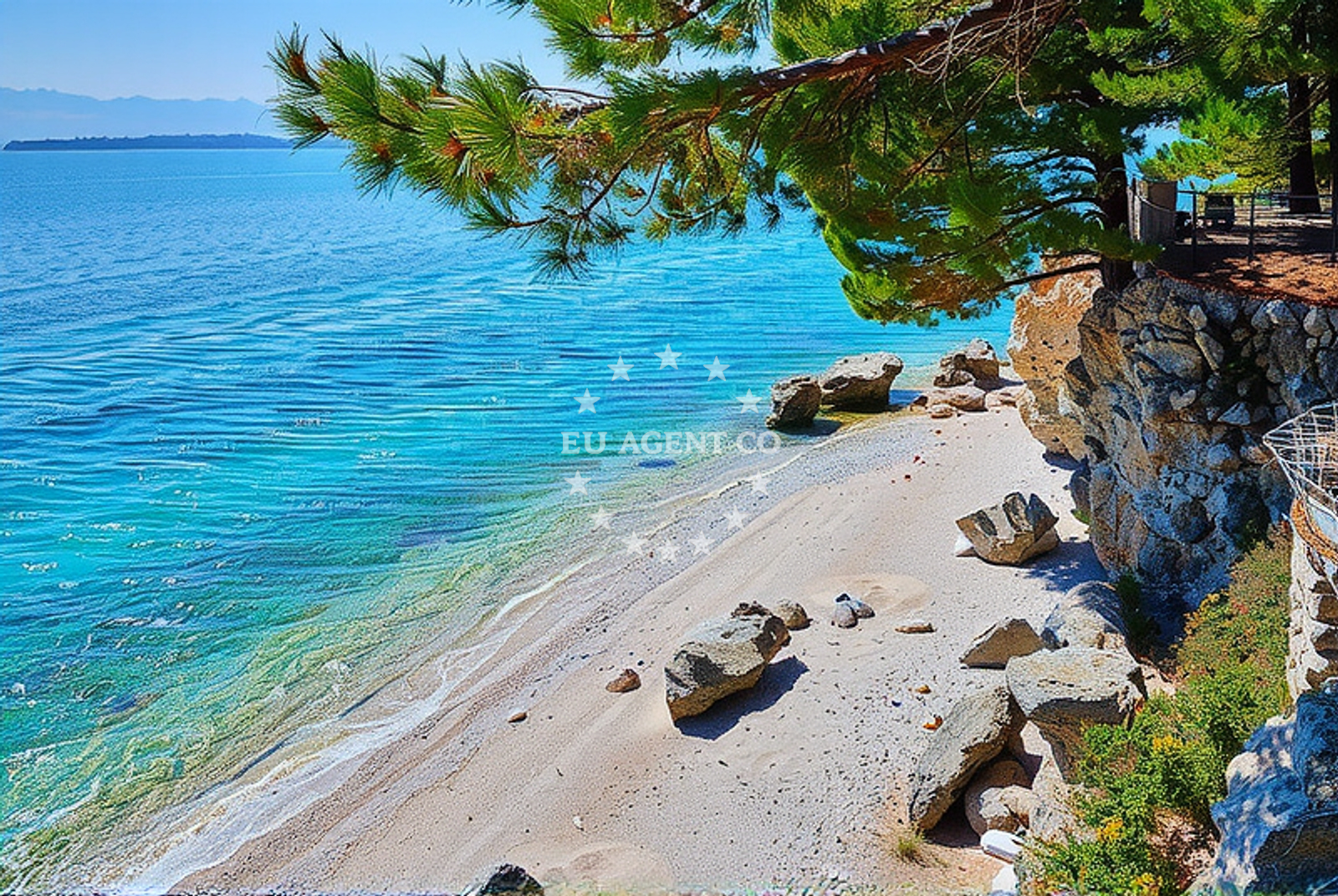 Sea and coastal view of Živogošće: beaches and coves (15) in Živogošće
