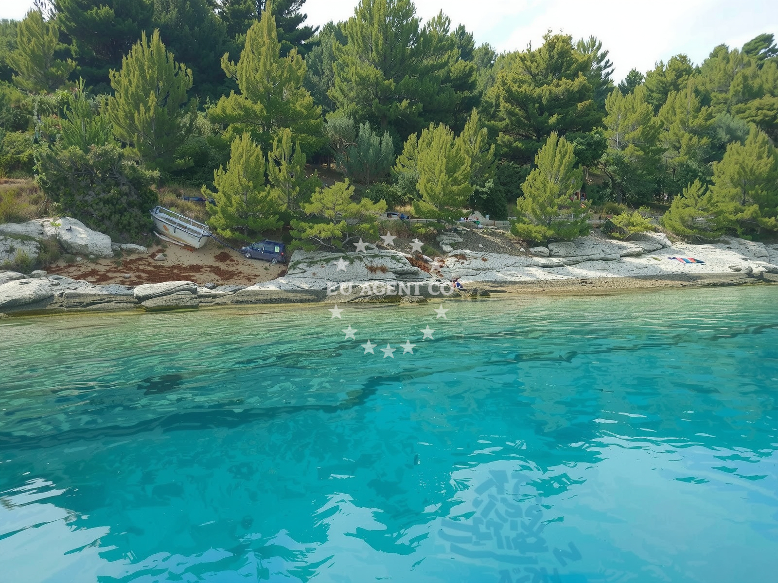 Additional view of Zlarin beach in Sibenik 22000, Šibenik