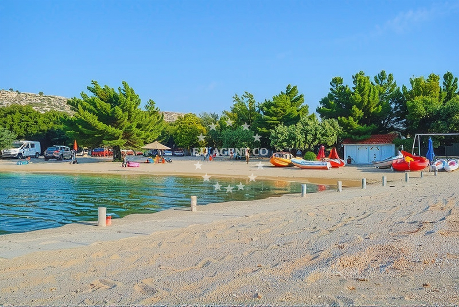 Shoreline and swimming area at Zlatna plaža, Šimuni (Pag) in Zlatna plaža