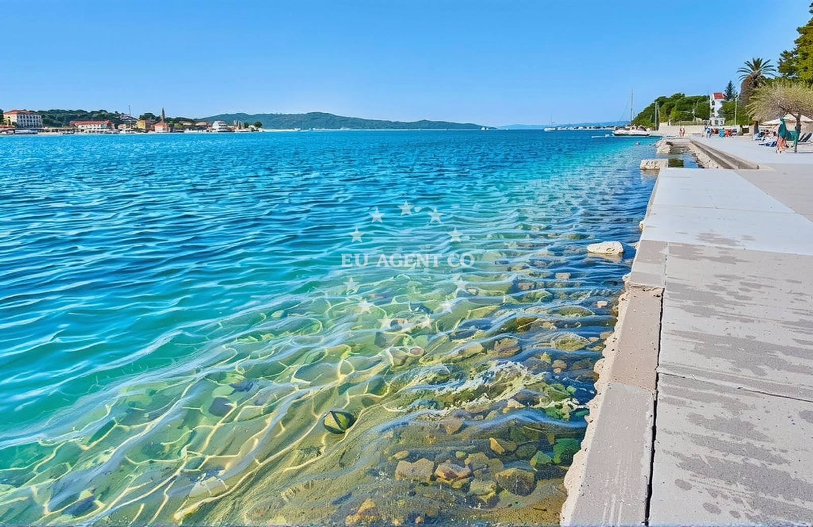 Sea and coastal view of Zlatna ribica, Brodarica in Zlatna ribica