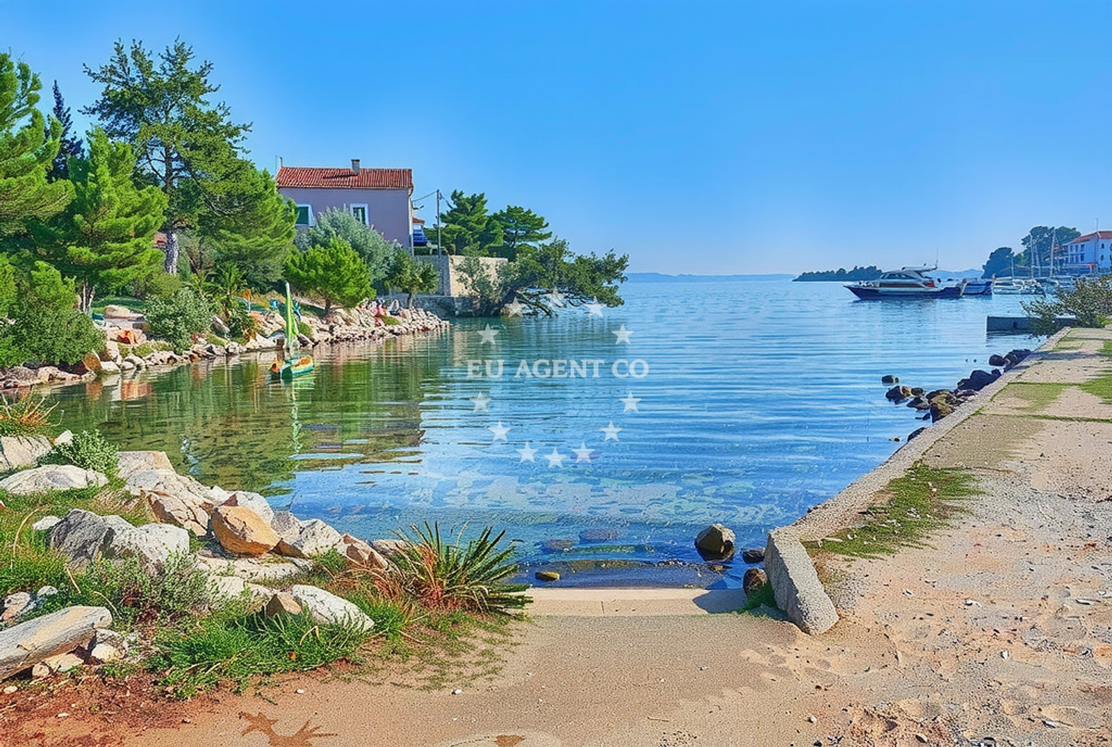 Beach facilities and surroundings at Žmanšćica zapad, Žman (Dugi otok) in Žmanšćica zapad