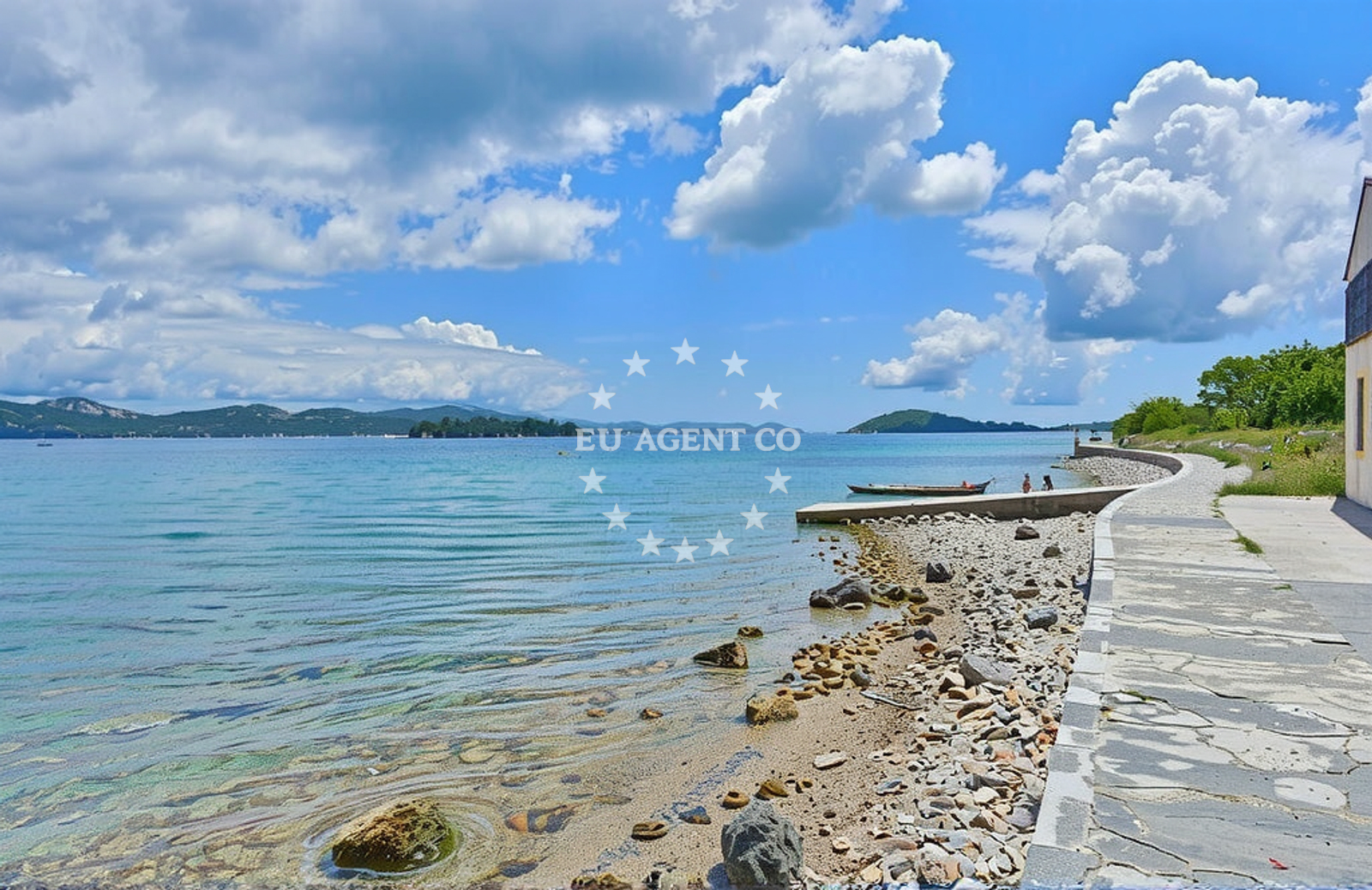 Shoreline and swimming area at Zmorašnji rt, Veli Iž (Iž) in Zmorašnji rt