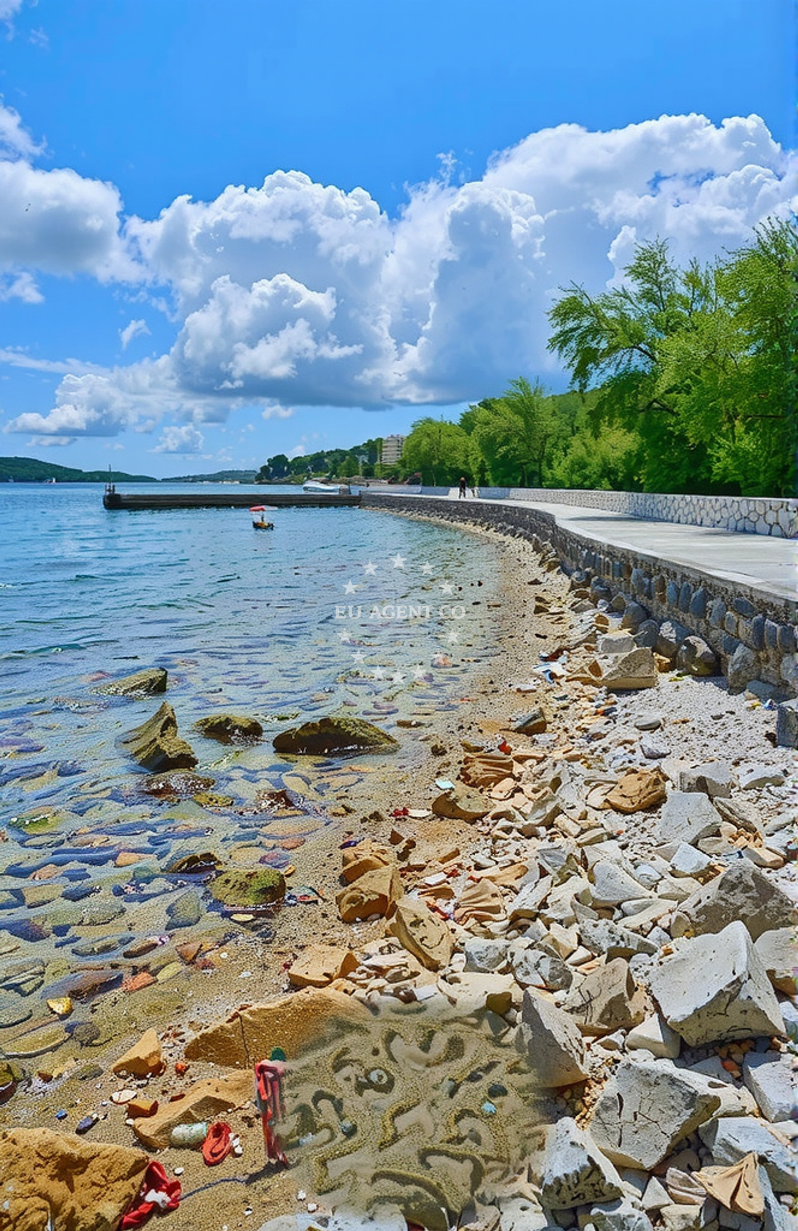 Sea and coastal view of Zmorašnji rt, Veli Iž (Iž) in Zmorašnji rt