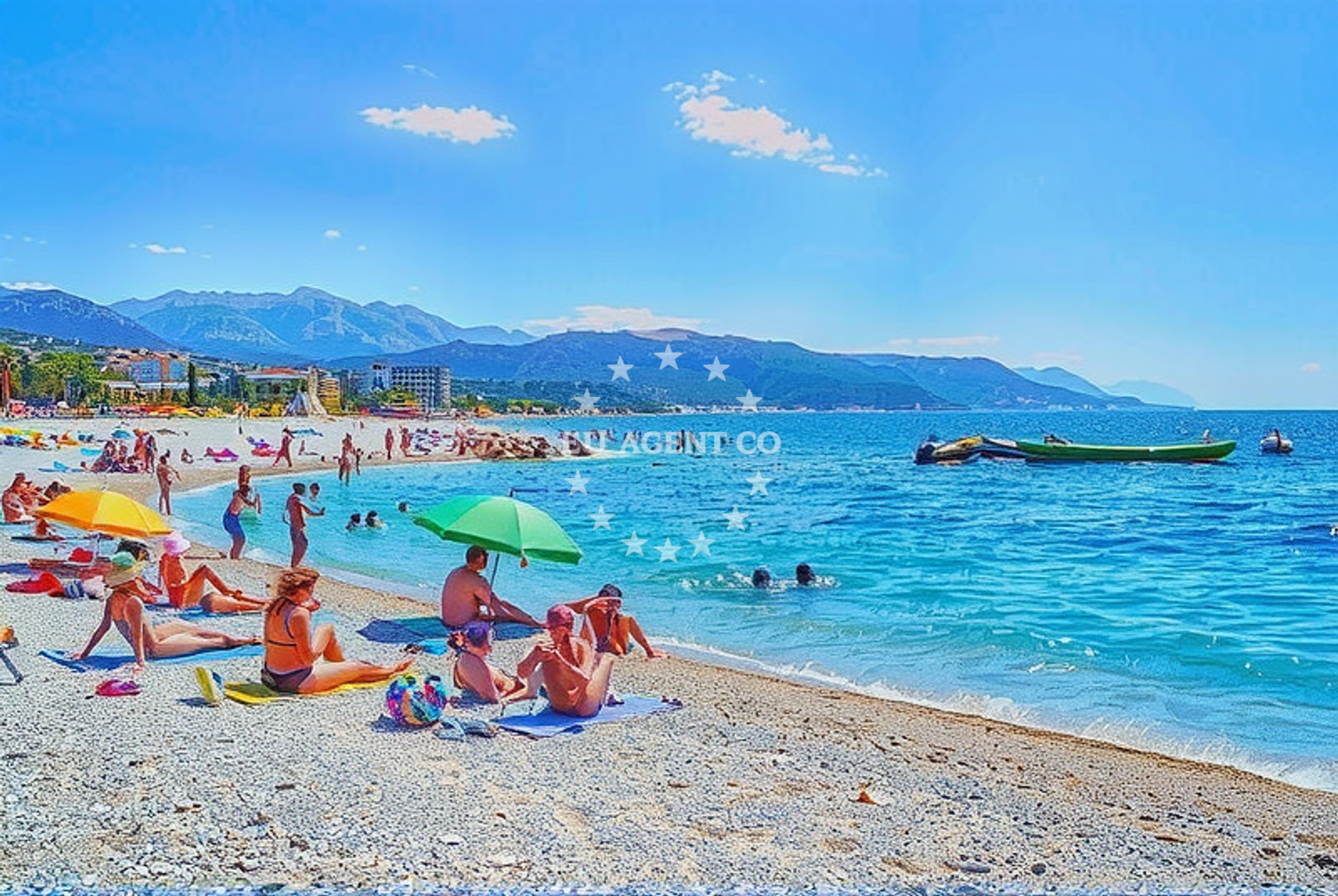 Shoreline and swimming area at Žnjan 2, Split in Žnjan 2