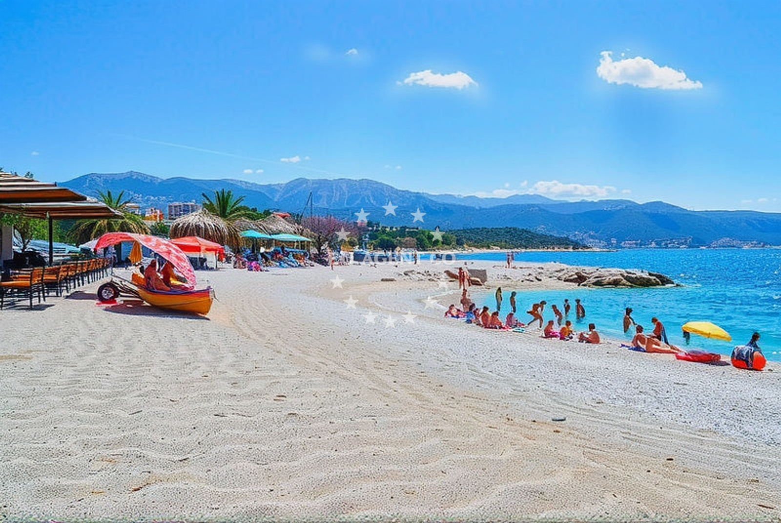 Sea and coastal view of Žnjan 2, Split in Žnjan 2