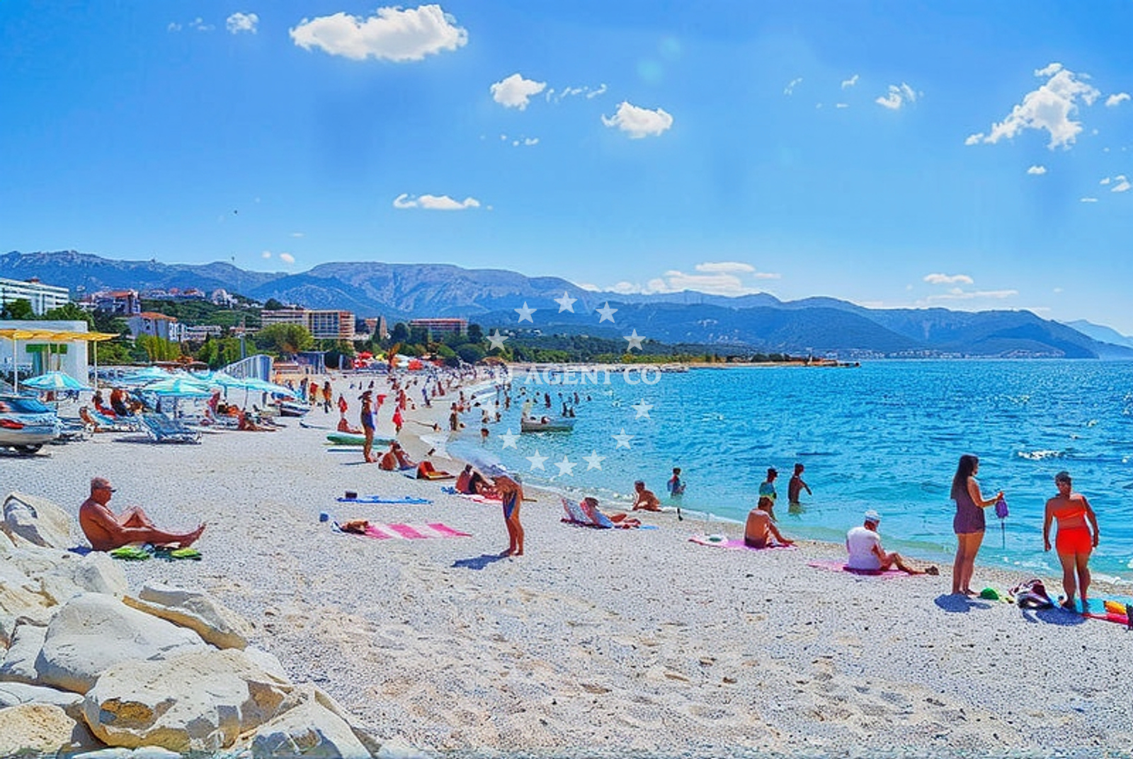 Shoreline and swimming area at Žnjan 3, Split in Žnjan 3