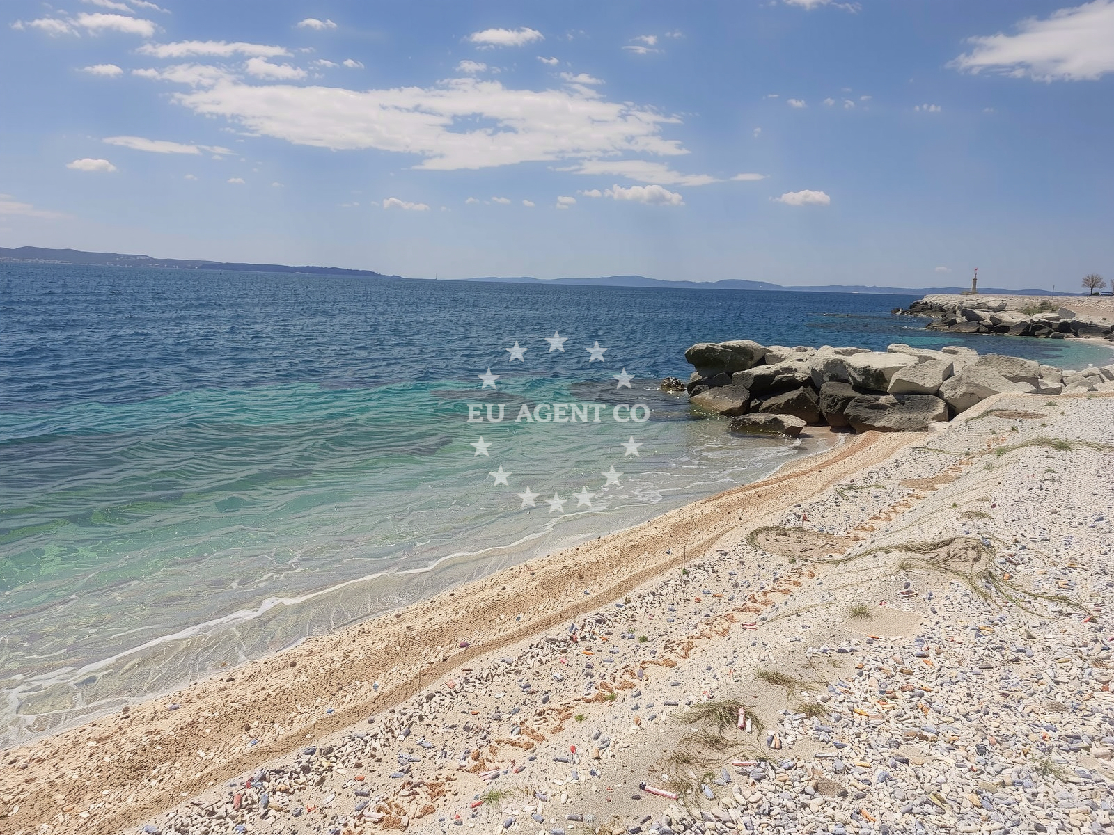 Shoreline and swimming area at Žnjan City beach in 147 Velebitska ulica, Split