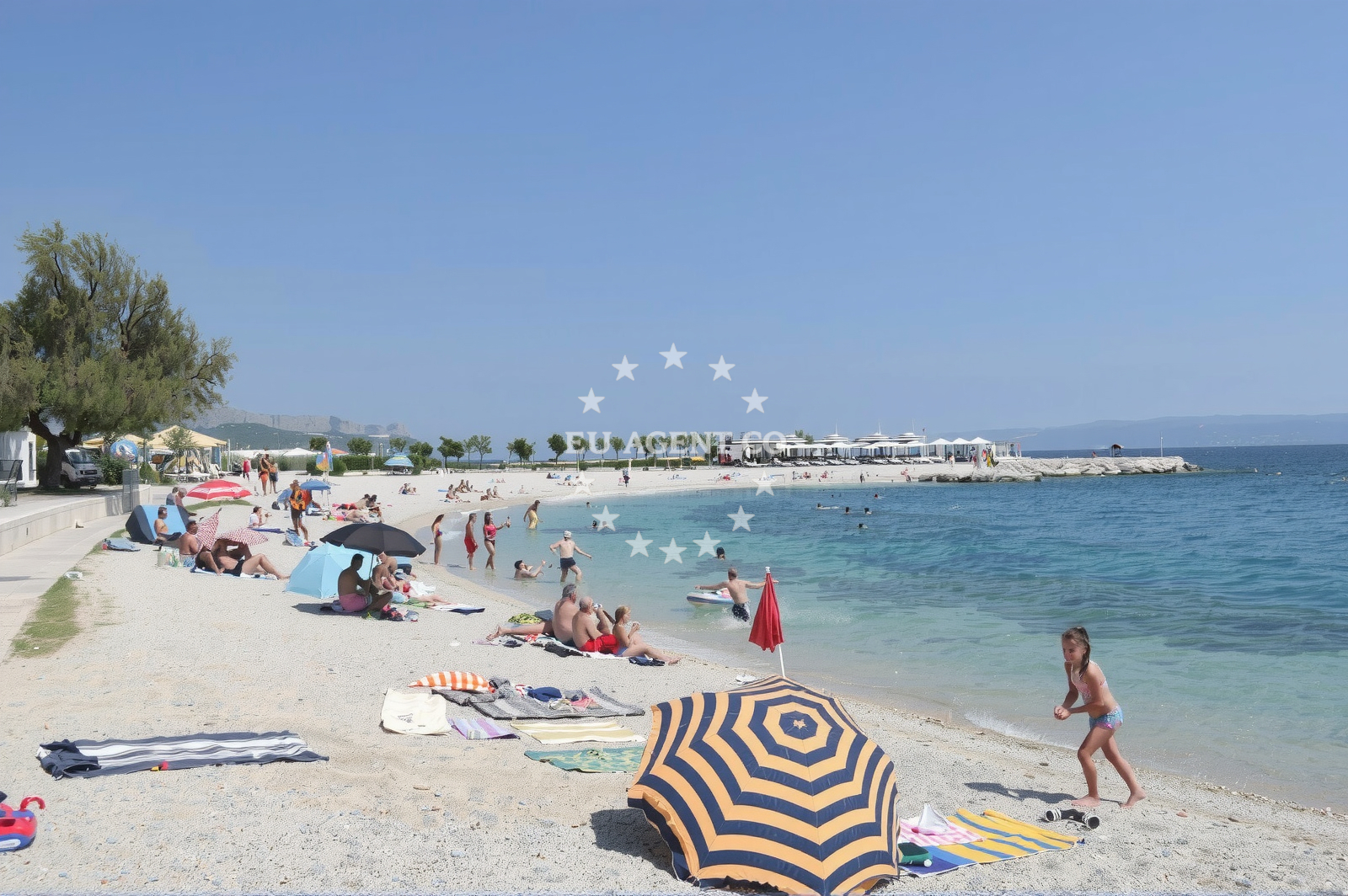 Sea and coastal view of Žnjan City beach in 147 Velebitska ulica, Split