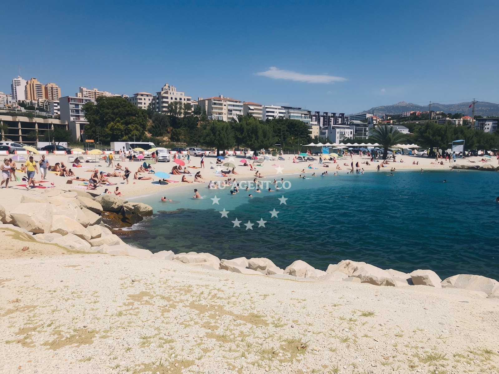 Beach facilities and surroundings at Žnjan City beach in 147 Velebitska ulica, Split