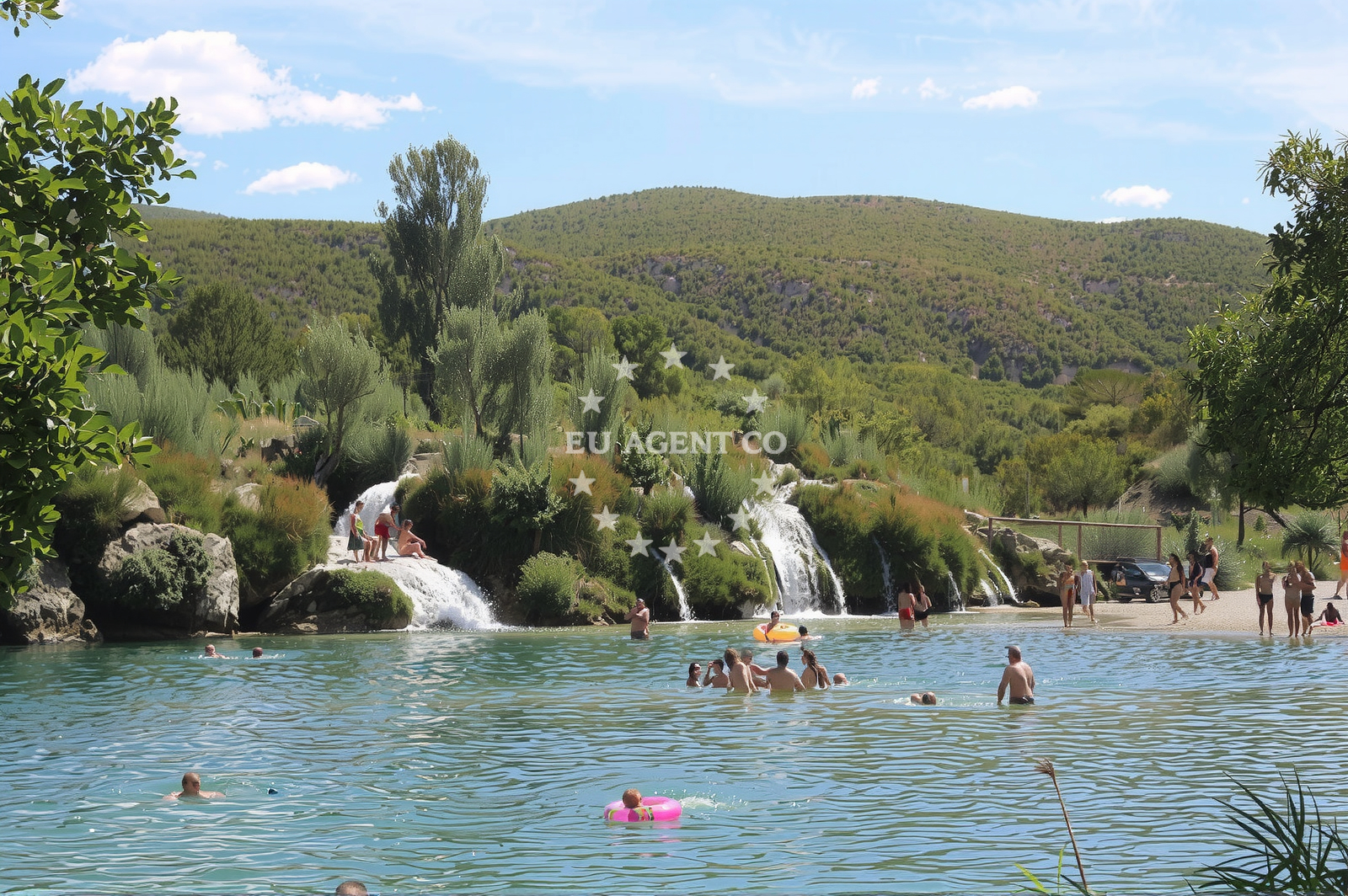 Sea and coastal view of Zrmanja Beach in Berberi 1a, Obrovac
