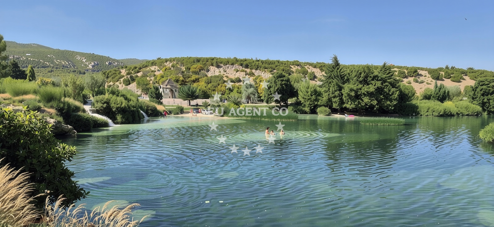 Beach facilities and surroundings at Zrmanja Beach in Berberi 1a, Obrovac