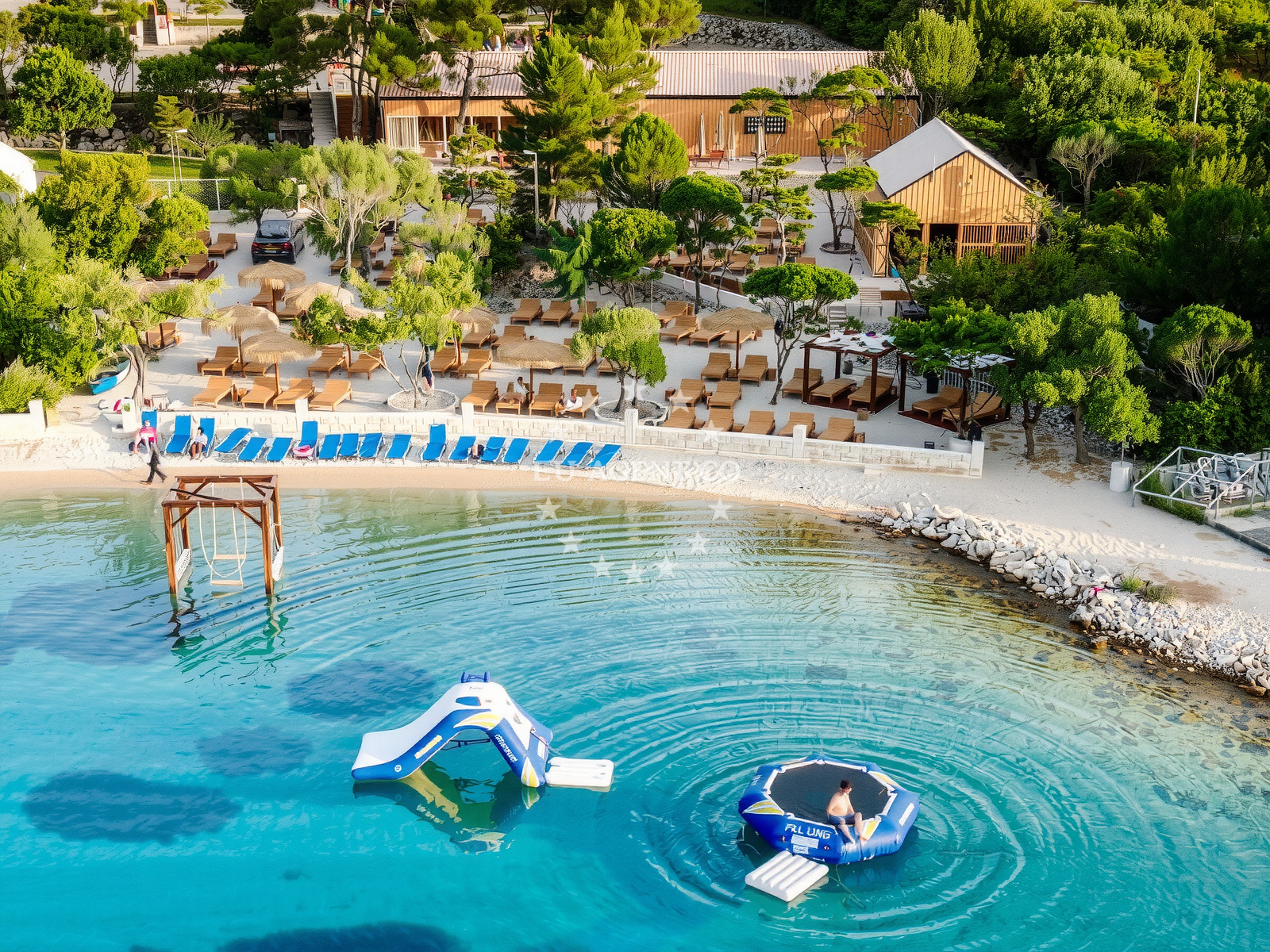 Shoreline and swimming area at Zrnovo II beach in Žrnovo 657C, Korčula