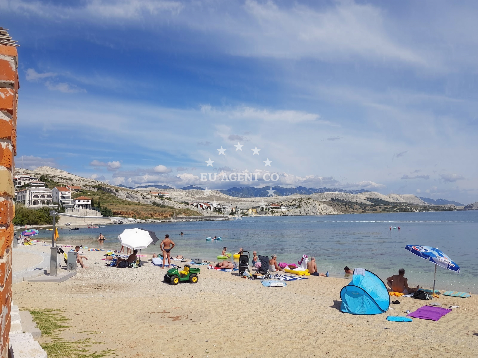 Sea and coastal view of Zubovici beach in , Zubovići