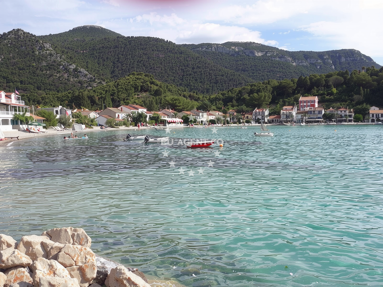 Sea and coastal view of Zuljana beach in Sutvid 1, Janjina, Janjina