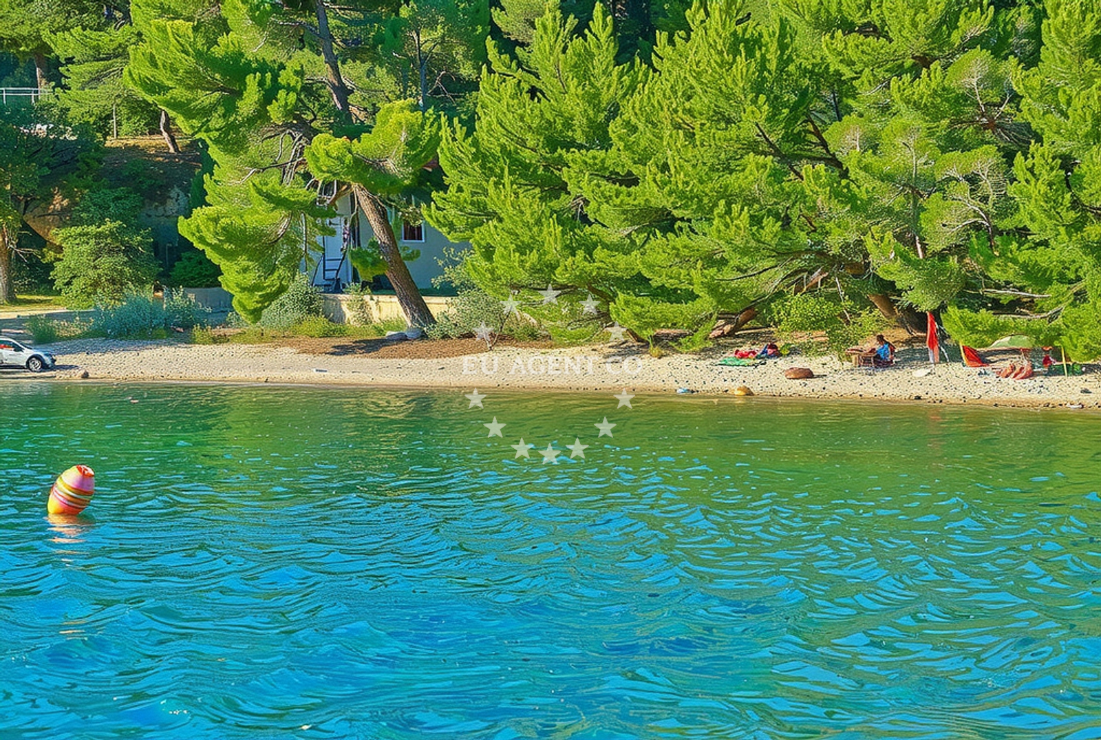 Beach facilities and surroundings at Žunac sjever, Pula in Žunac sjever