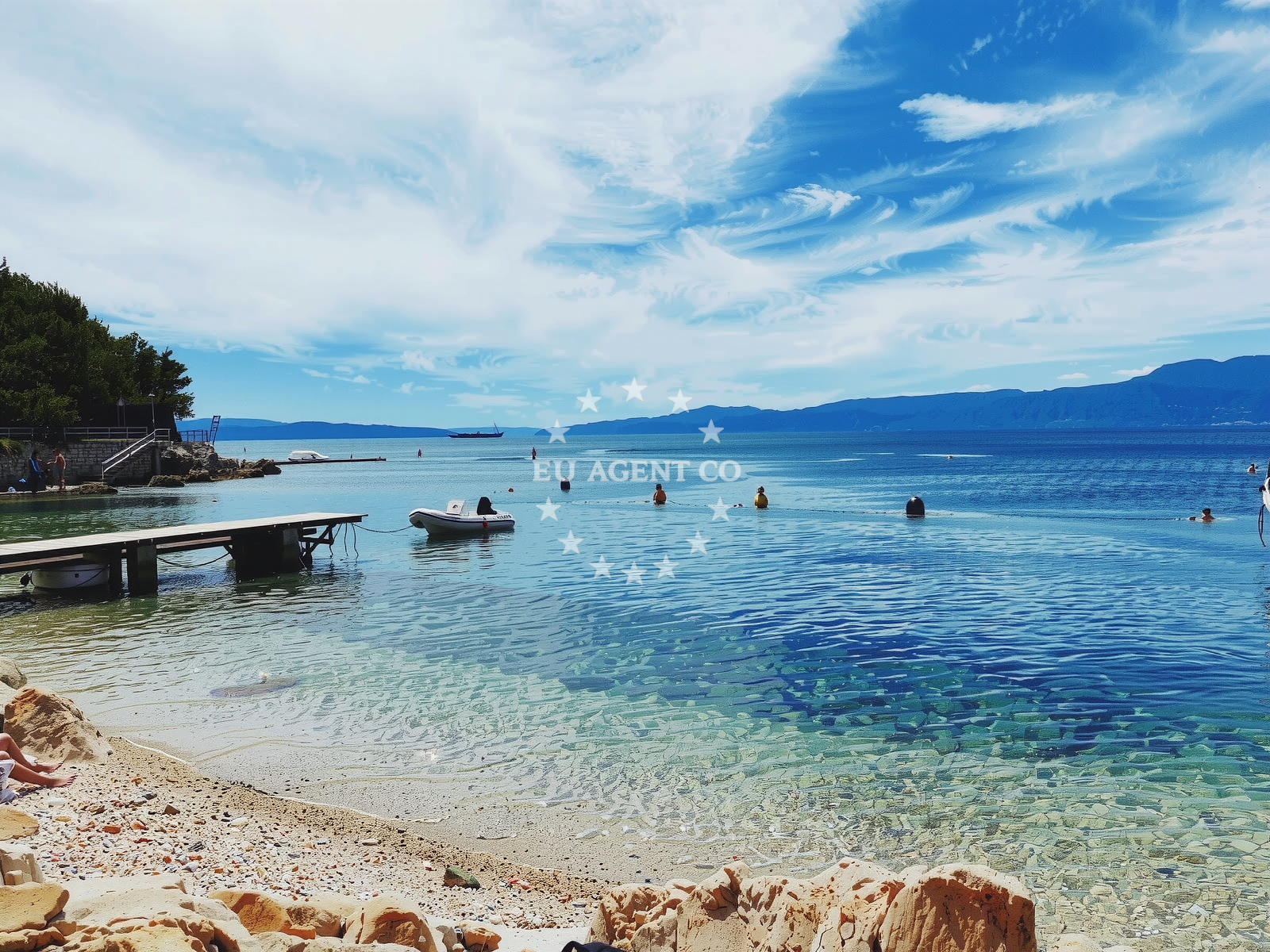 Shoreline and swimming area at Zurkovo beach in Ulica Elvira Vrha 20, Rijeka