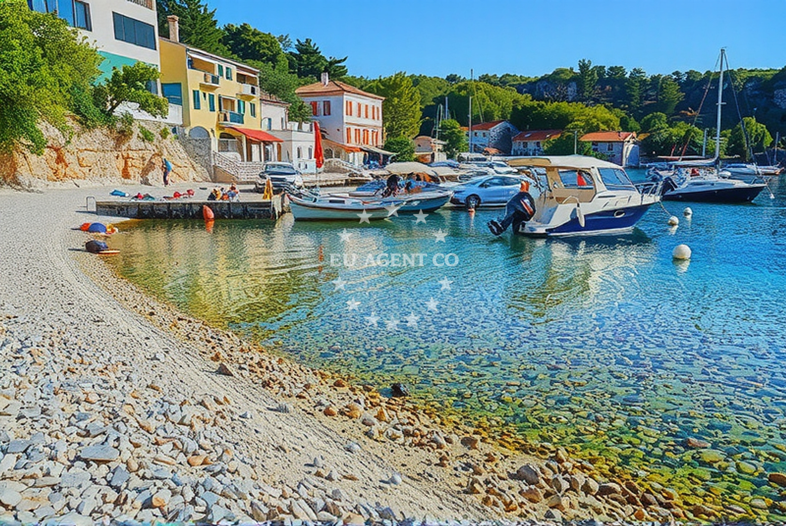 Sea and coastal view of Žurkovo, Kostrena in Žurkovo