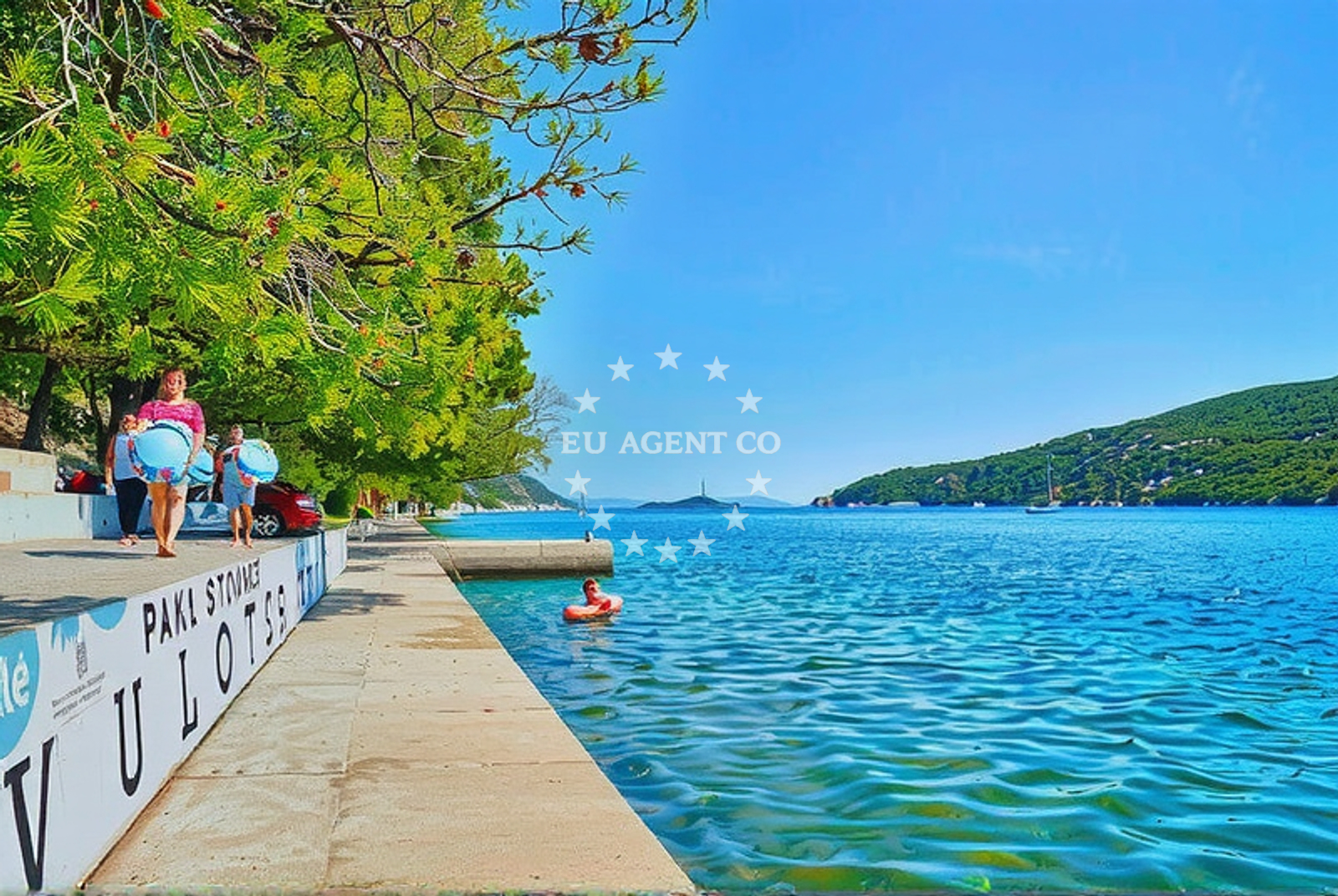 Sea and coastal view of Zvizda, Zaton (Šibenik) in Zvizda