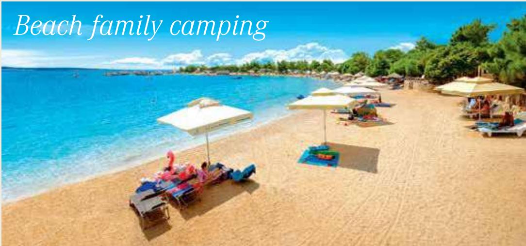 The campsite is situated in the southwestern part of the island of Pag, among pine trees. The pebble beach is especially suitable for families with children, while the rich offer of sports, animation and entertainment programs will make every holiday unforgettable. Over one hundred kilometers of bicycle paths provide the opportunity to visit many attractions of the island and learn about the centuries-old tradition of making the famous Pag cheese, olive oil and lace.