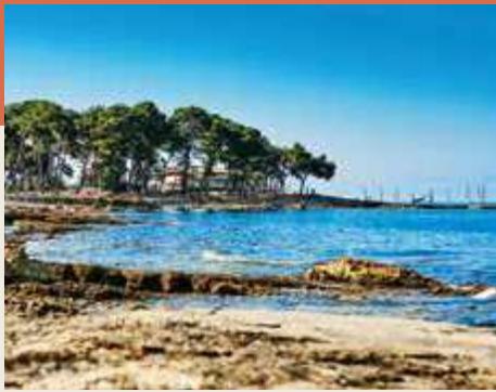 Camping Savudrija lighthouse and Adriatic coastline view