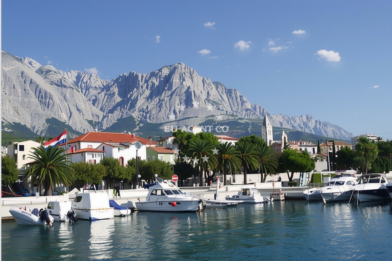 Additional view of Baško Polje buoy field in Quay in Baška Voda, Central Dalmatia, Croatia photo 6