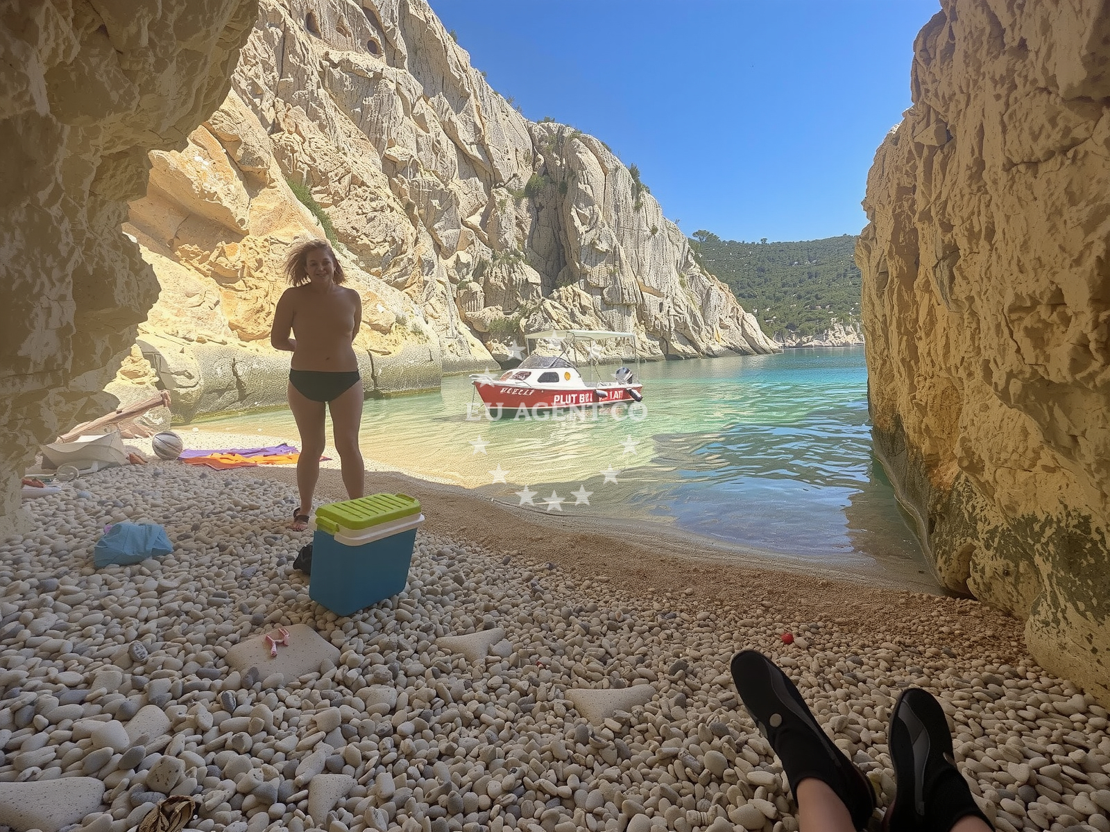Additional view of Quay buoy field in Quay on the island Biševo, Central Dalmatia, Croatia photo 6
