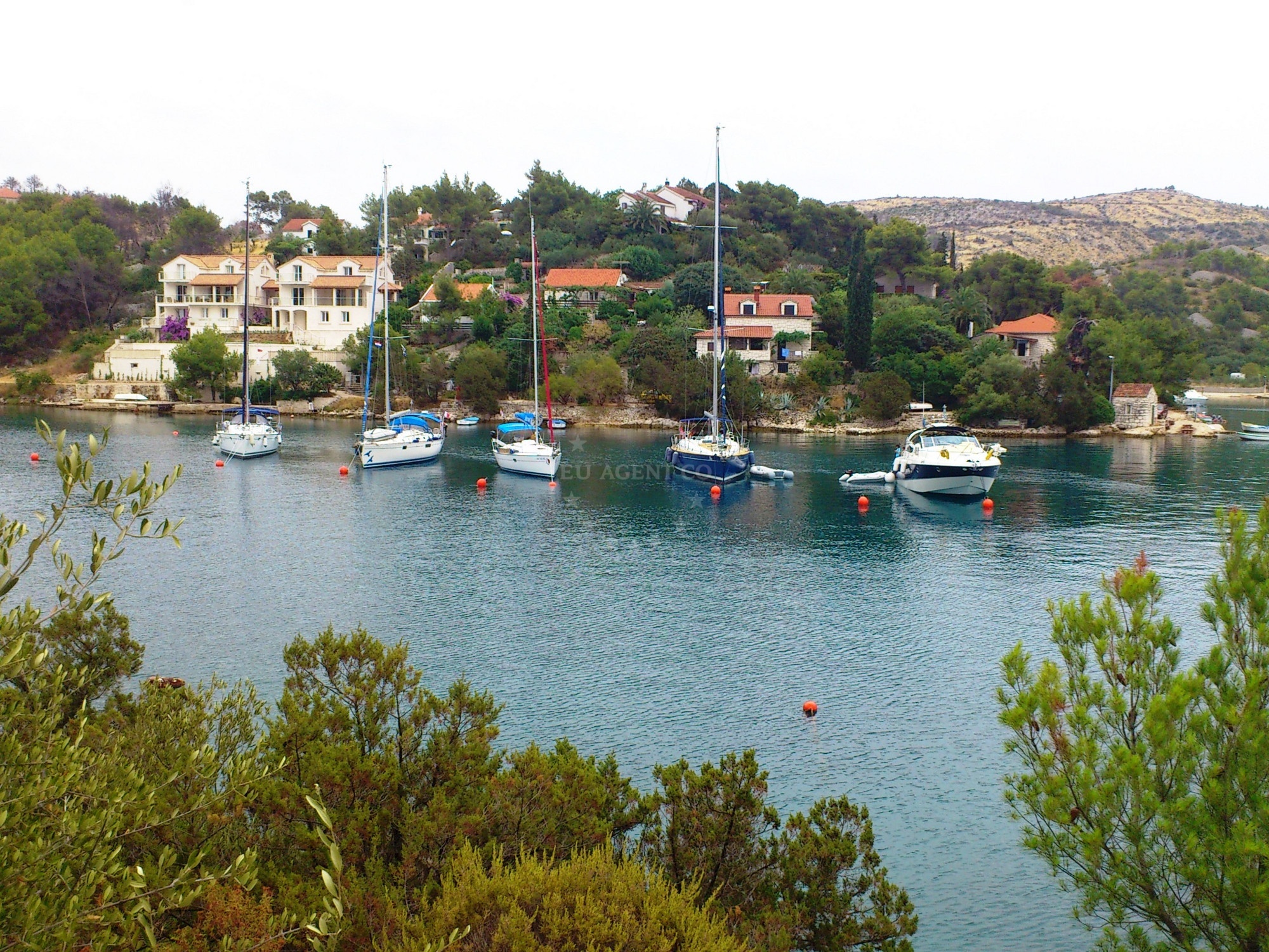 Ecologically preserved bay with mooring facilities