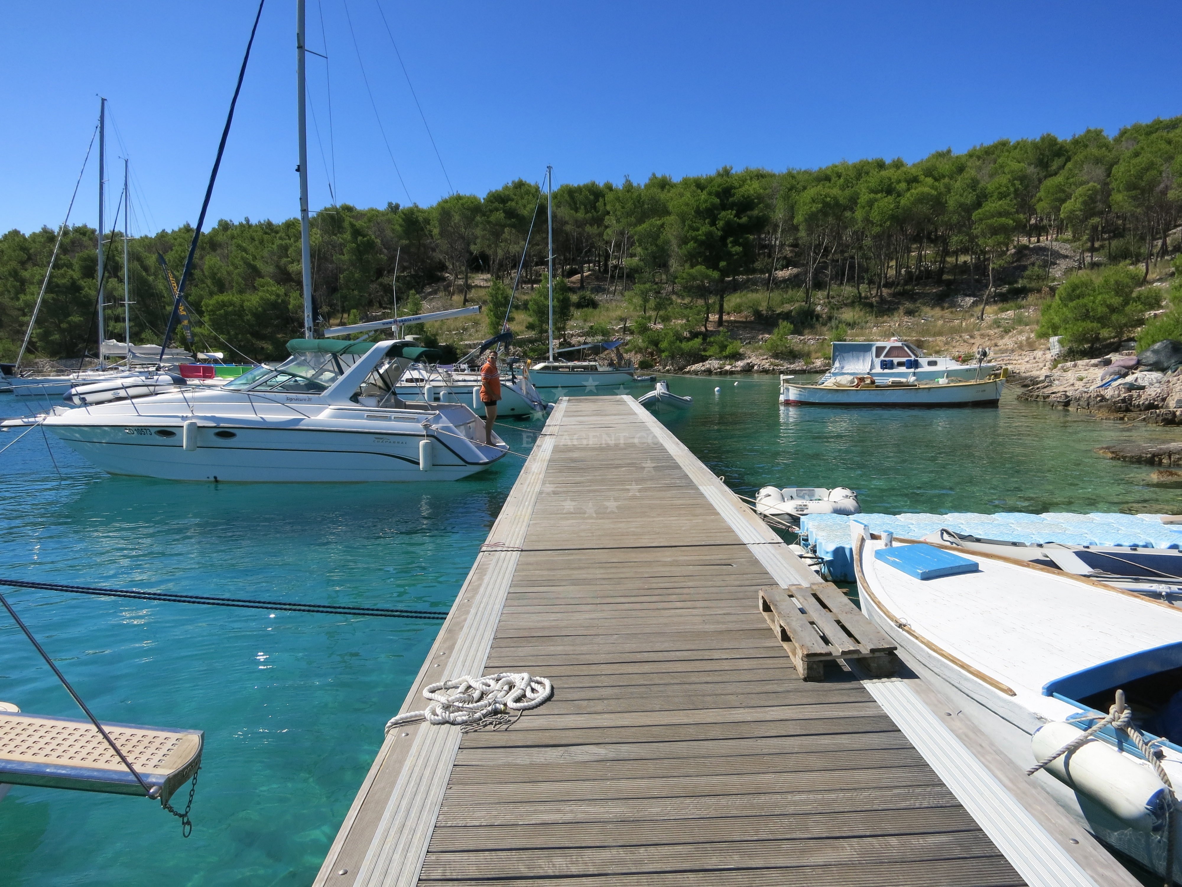 Konoba Barba Luka Jetty in Milna, Brač, Croatia