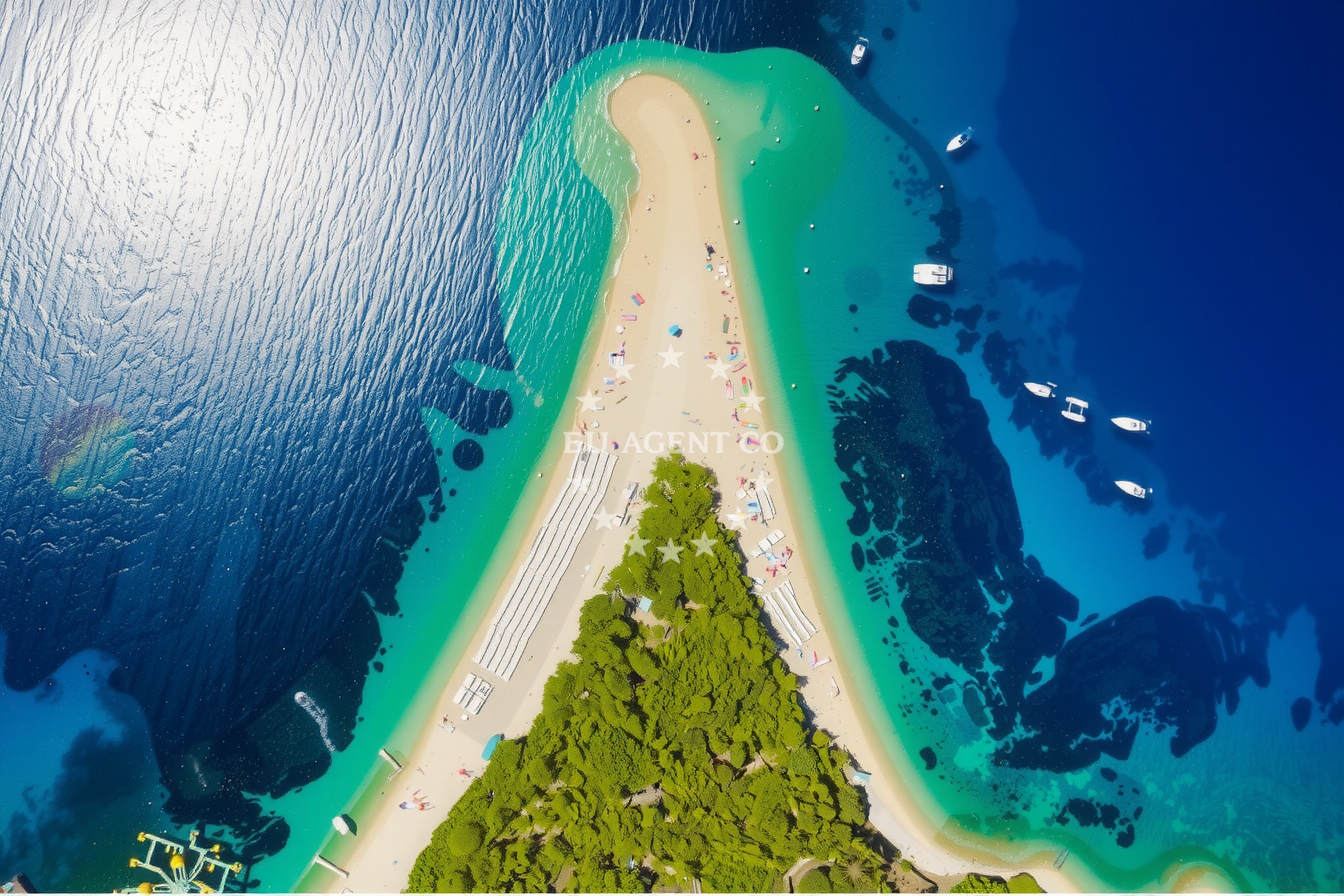 Additional view of Quay buoy field in Quay in Postira on the island Brač, Central Dalmatia, Croatia photo 6