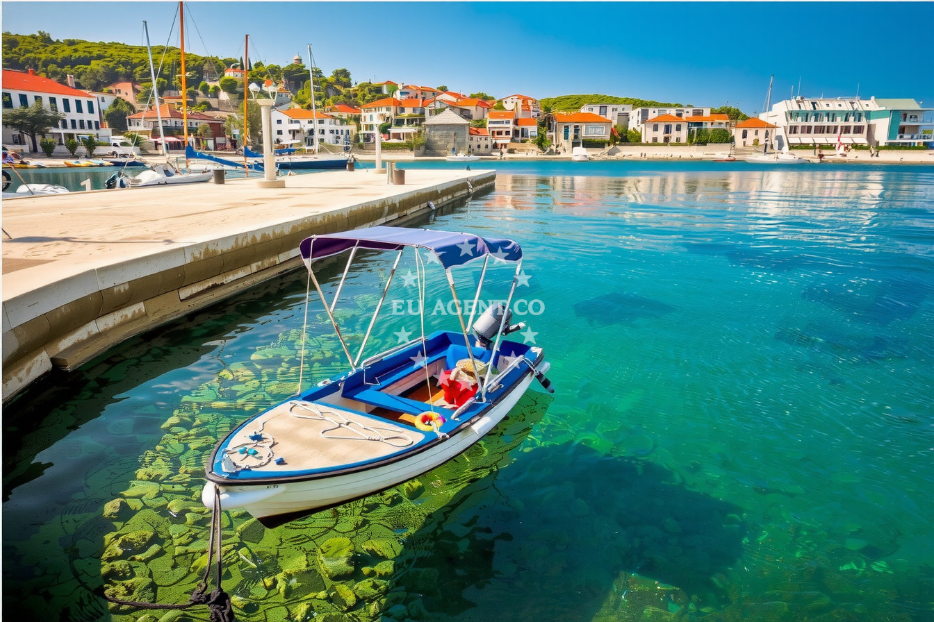 Additional view of Quay buoy field in Quay in Postira on the island Brač, Central Dalmatia, Croatia photo 7