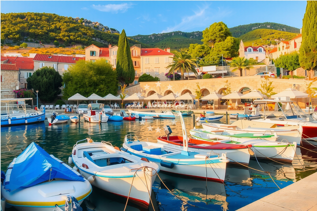 Additional view of Quay buoy field in Quay in Postira on the island Brač, Central Dalmatia, Croatia photo 10