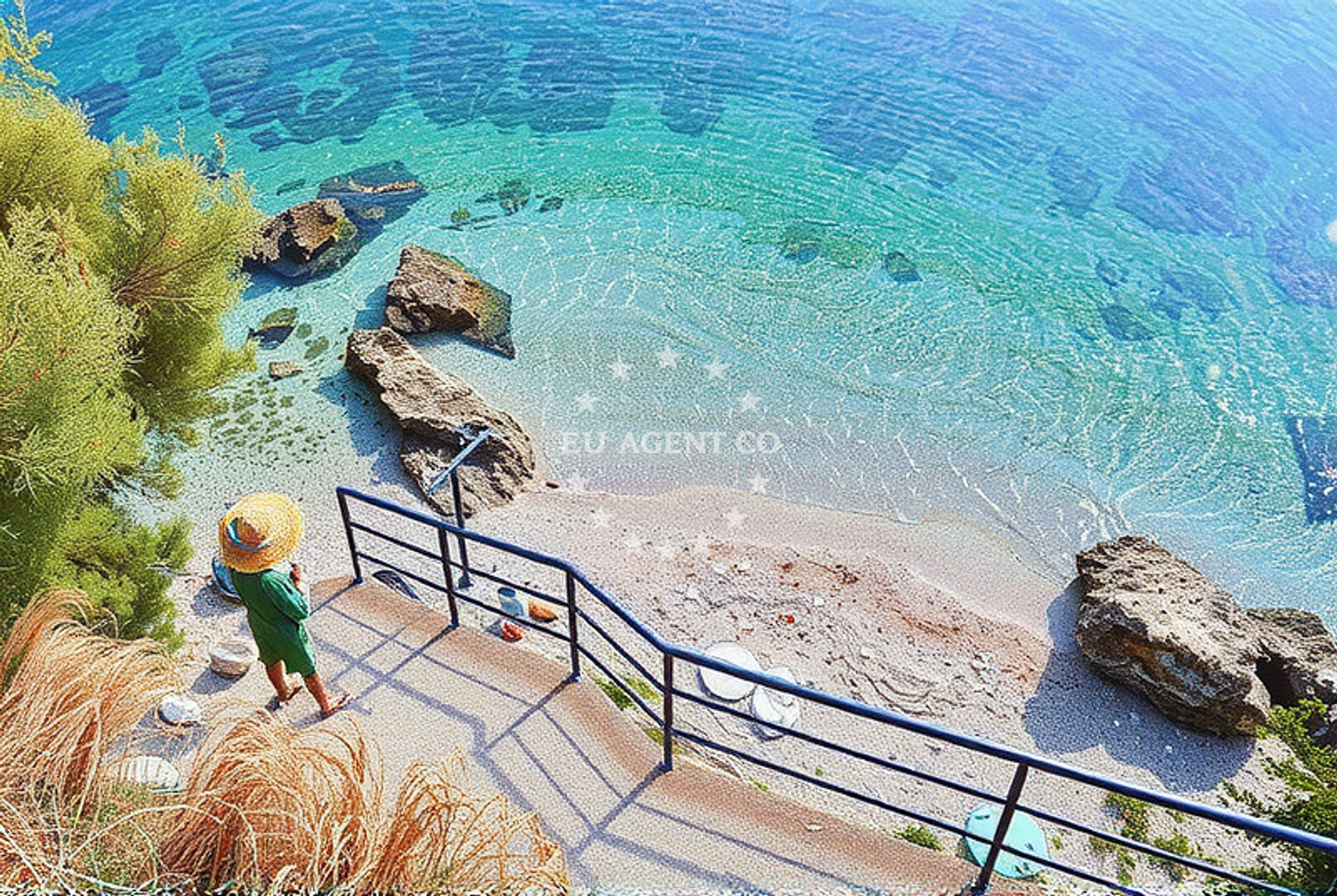 Nearby beaches at Brist, Central Dalmatia, Croatia