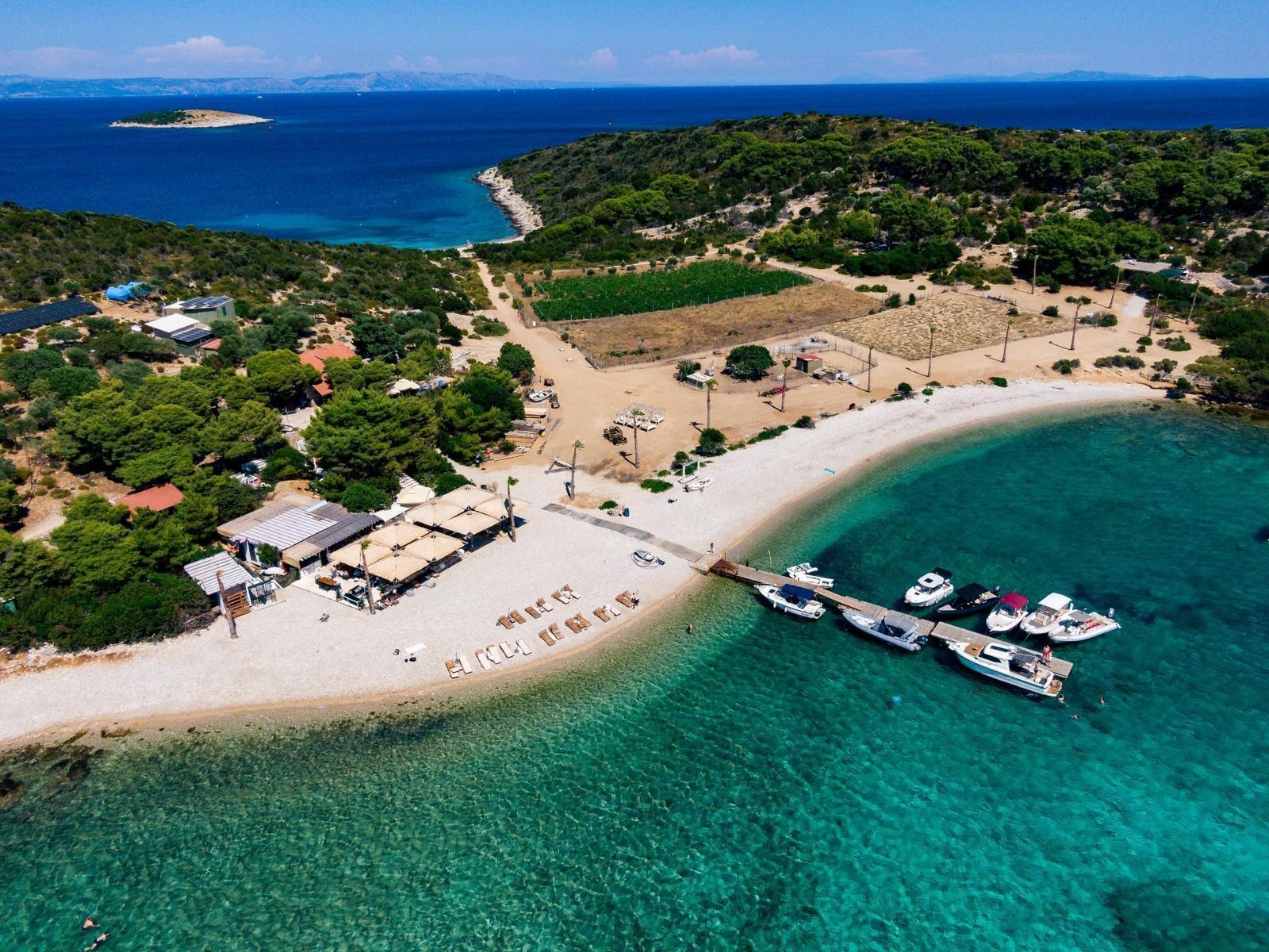 Additional view of Konoba Budikovac buoys buoy field in Buoy field on the island Budikovac Veli, Central Dalmatia, Croatia photo 19