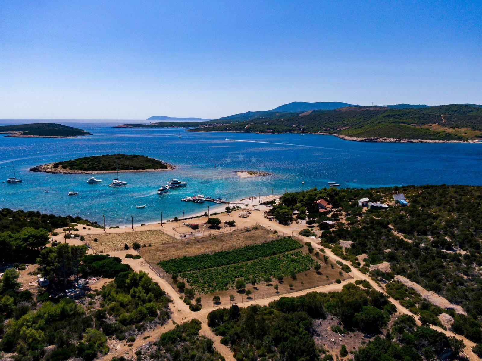 Additional view of Konoba Budikovac buoys buoy field in Buoy field on the island Budikovac Veli, Central Dalmatia, Croatia photo 20