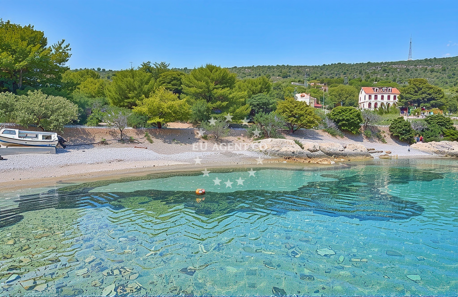 Additional view of Konoba Budikovac buoys buoy field in Buoy field on the island Budikovac Veli, Central Dalmatia, Croatia photo 23