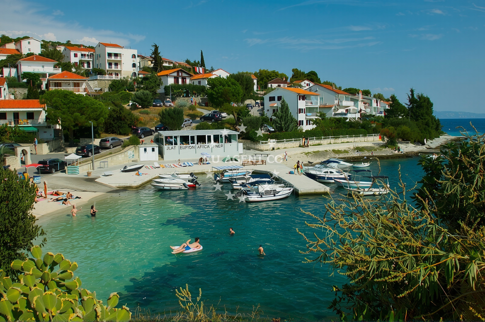 Jetty on Ciovo Island, Central Dalmatia, Croatia