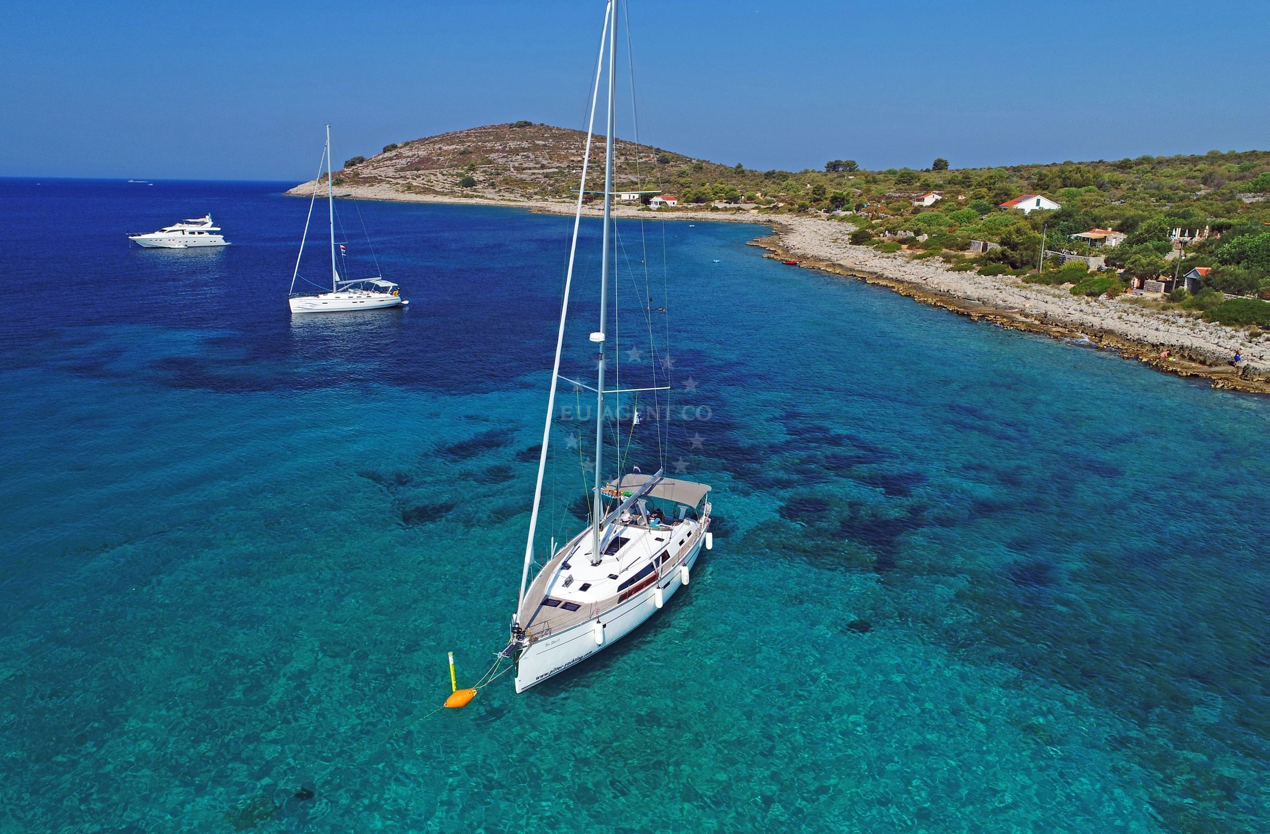 Additional view of Restaurant Carubo Buoys buoy field in Buoy field on the island Drvenik Mali, Central Dalmatia, Croatia photo 9