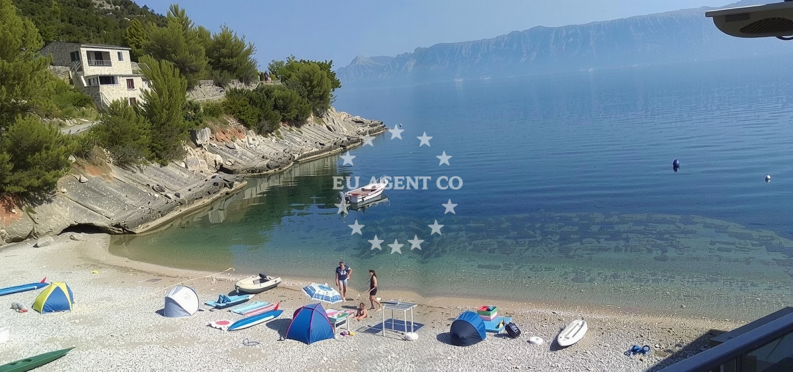 Additional view of Quay buoy field in Quay in Bogomolje on the island Hvar, Central Dalmatia, Croatia photo 4