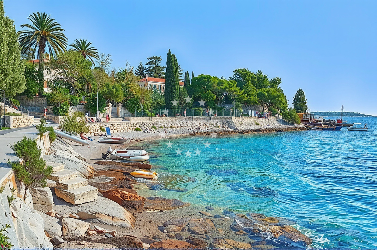 Additional view of Jetty buoy field in Jetty in Hvar on the island Hvar, Central Dalmatia, Croatia photo 6