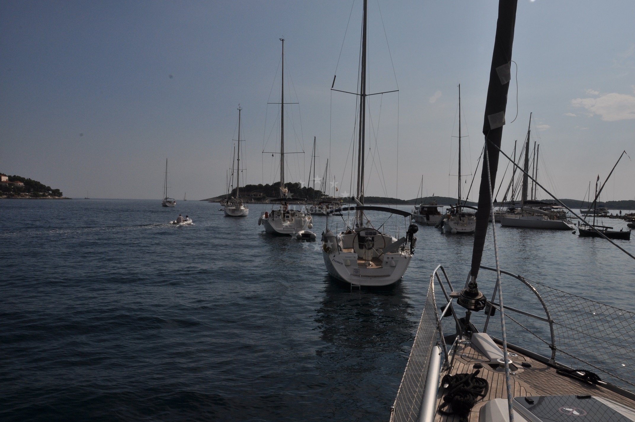 Nautical view of Hvar buoy field
