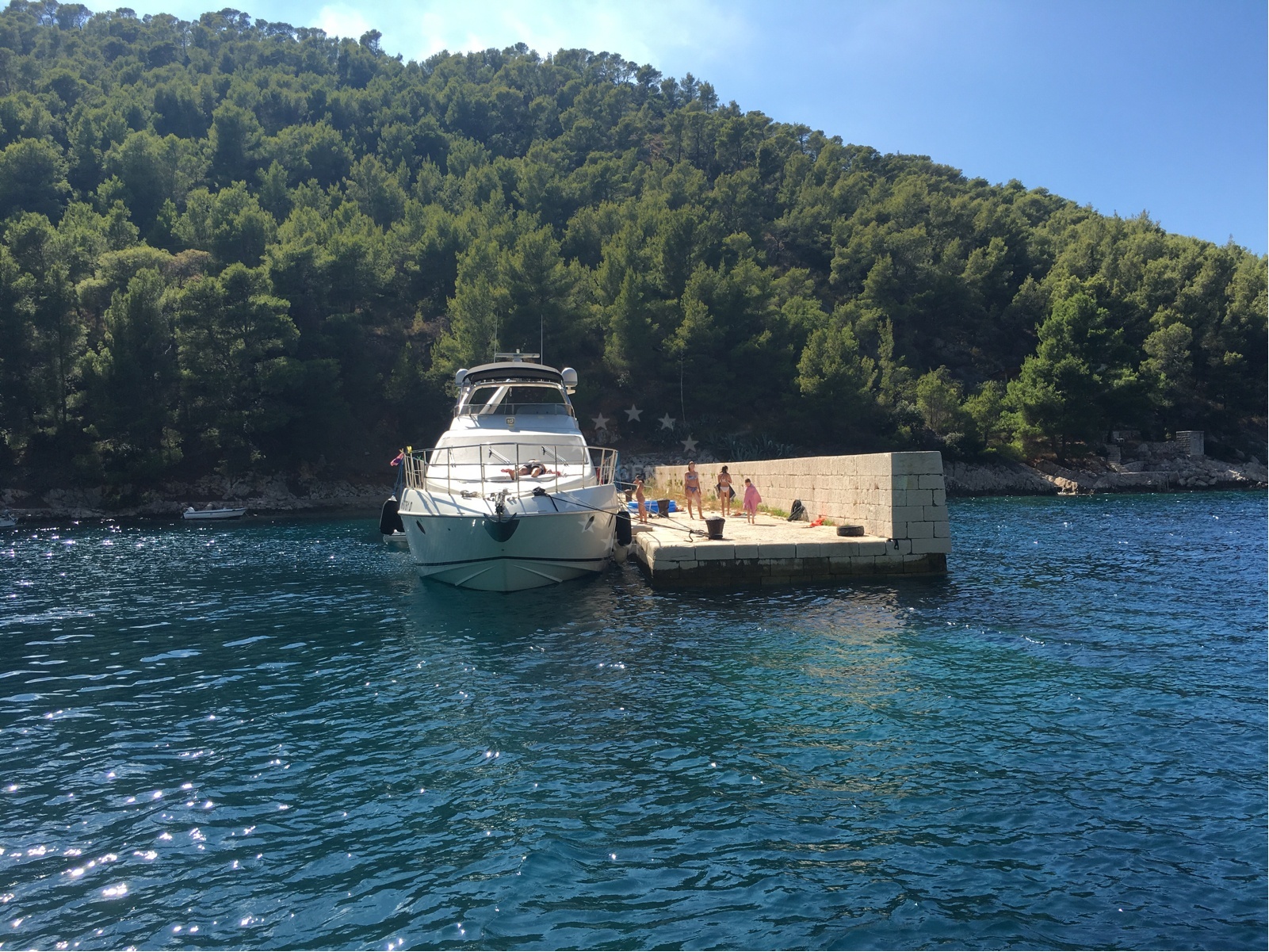 Sailboats moored at Hvar Jetty, Central Dalmatia