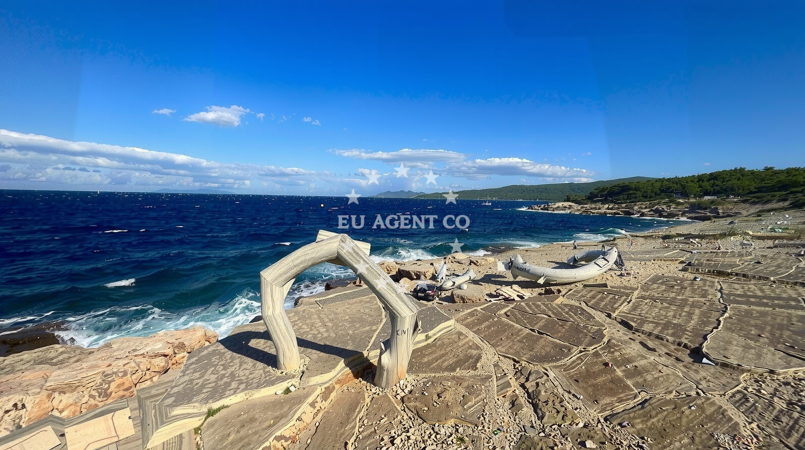 Quay buoy on Hvar Island, Central Dalmatia, Croatia