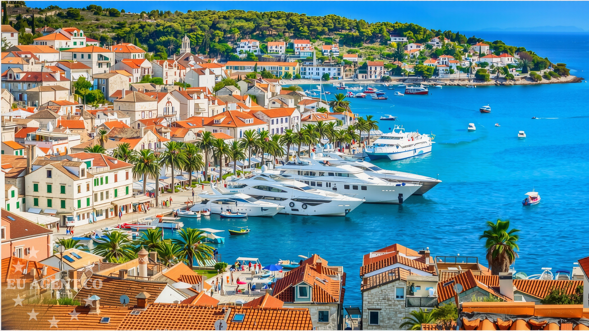 Additional view of Quay buoy field in Quay on the island Hvar, Central Dalmatia, Croatia photo 14
