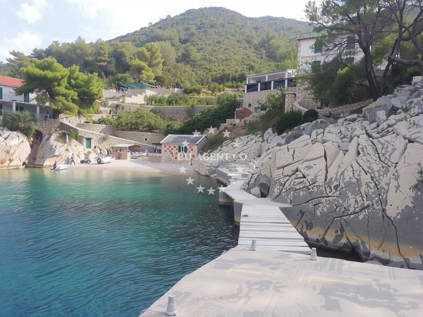 Additional view of Quay buoy field in Quay on the island Hvar, Central Dalmatia, Croatia photo 4