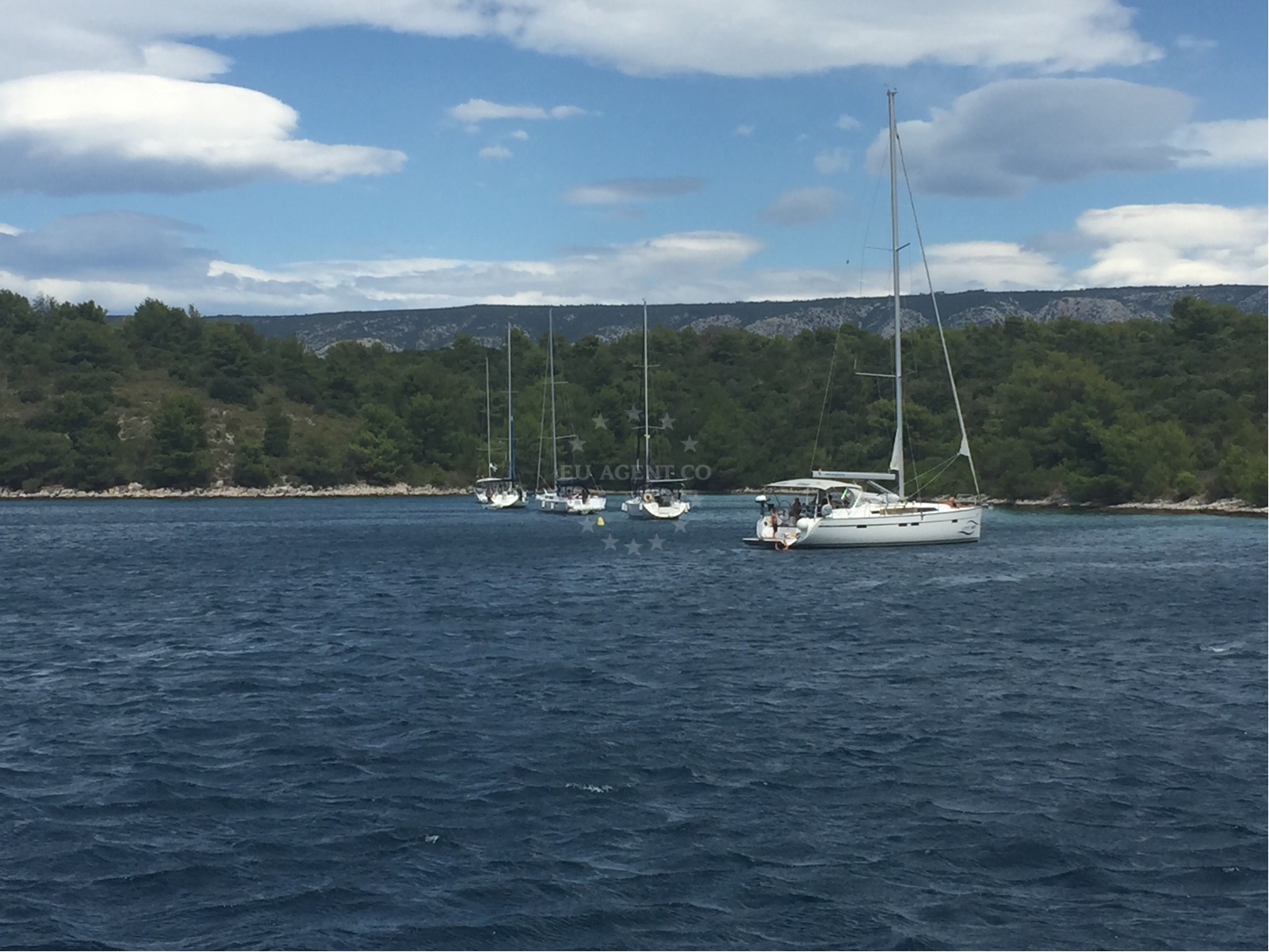 Approach and location view of Buoy field Stari Grad in Buoy field in Stari Grad on the island Hvar, Central Dalmatia, Croatia photo 3