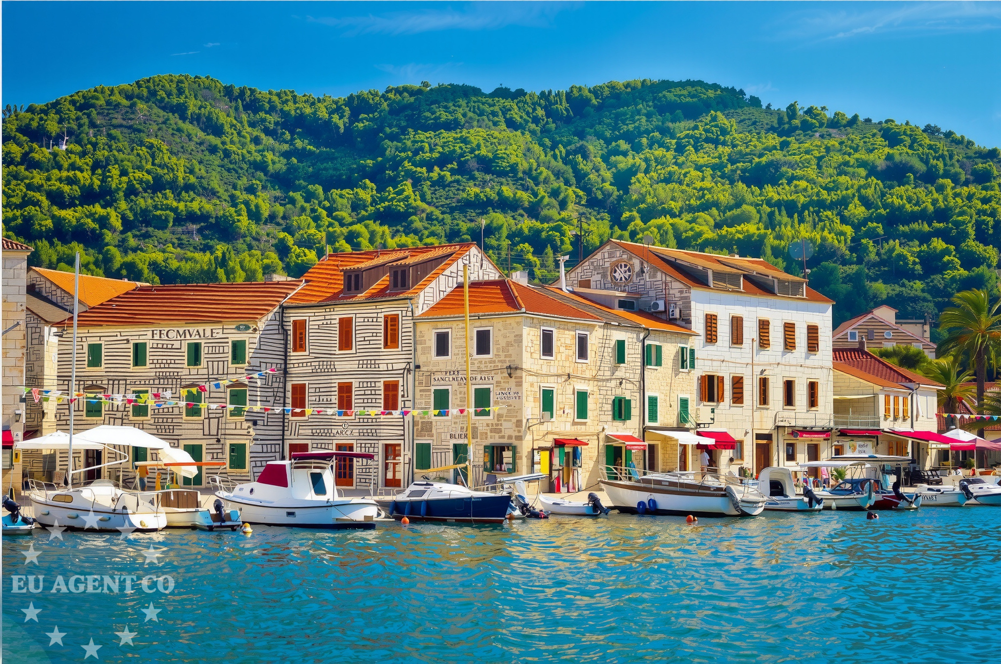 Additional view of Jetty buoy field in Jetty in Stari Grad on the island Hvar, Central Dalmatia, Croatia photo 7